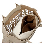 Moderní dámská kabelka na rameno Margita, krémová