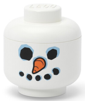 LEGO úložná hlava (mini) - sněhulák