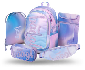 5 SET Core Sky: batoh, penál, sáček, ledvinka, obal na notebook