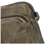 Příjemná dámská koženková crossbody Silvester, tmavě zelená