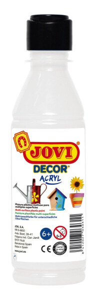 Akrylová barva DECOR 250 ml bílá