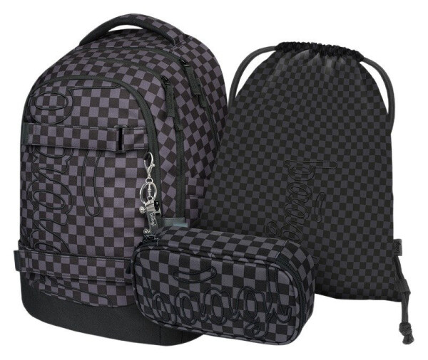 3 SET Skate Max Ska šedá: batoh, penál, sáček GRS