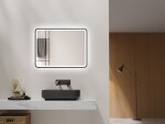 Zrcadlo se senzorem SAT Vision 60x80 cm černá SATZVI6080CE SATZVI6080CE