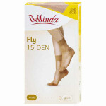 Dámské silonkové ponožky FLY SOCKS 15 DEN - BELLINDA - almond UNI