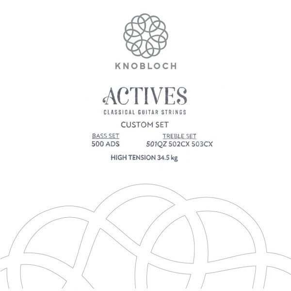 Knobloch ACTIVES Double Silver Bass Set High Tension 34.5