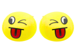 Mamido Měkký míček smajlík emotikon 9 cm žlutý