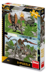 Puzzle Jurský svět 2x48 dílků
