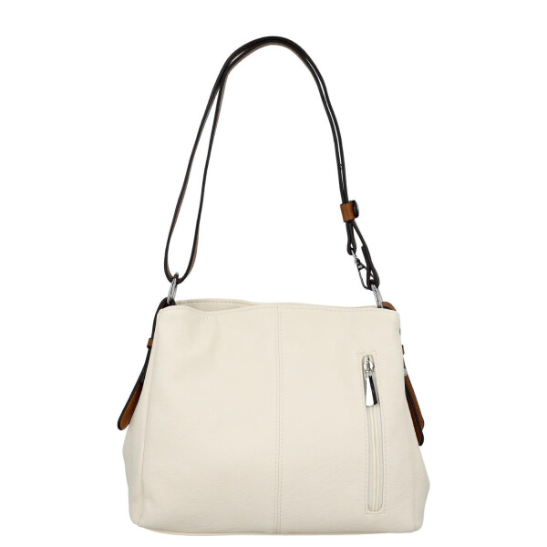 Trendy dámská koženková crossbody kabelka Julianna, béžová