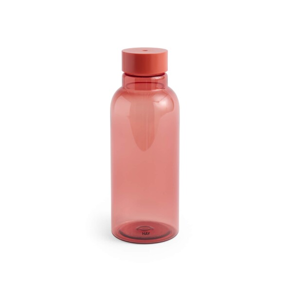 HAY Lahev na vodu Miz No. 2 Red – 540 ml, červená barva, plast