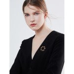 Exkluzivní brož Swarovski Elements Olivia - věnec kvítí, Barevná/více barev