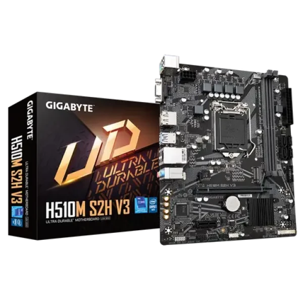GIGABYTE H510M S2H V3 / LGA 1200 / 2x DDR4 / 1x PCIex16 / 1GLAN / mATX (H510M S2H V3)