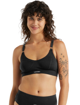 Dámské podprsenka ICEBREAKER Wmns Queens Clasp Bra, Black velikost: XS