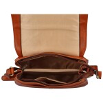 Luxusní dámská crossbody kabelka Isaac, koňaková