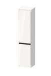 DURAVIT - Ketho.2 Vysoká skříňka 176x40x36 cm, 2 dvířka, panty vpravo, lesklá bílá K21329R22220000