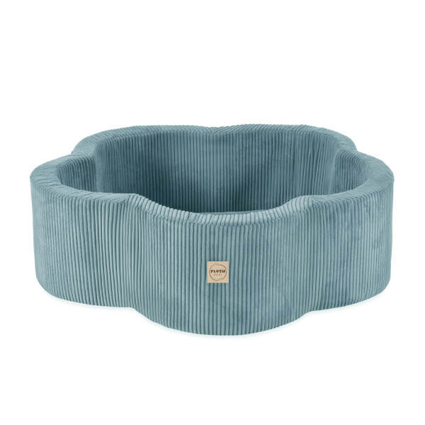 PLUSH NEST PLUSH NEST Suchý bazén Květinová zóna Prémiový manšestr 95 × 30 cm modrý