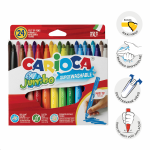 Carioca fixy Jumbo, 24 ks, mix barev