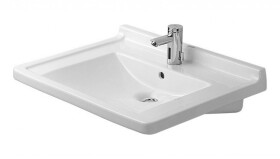 DURAVIT - Starck 3 Umyvadlo 70x55 cm, s 1 otvorem pro baterii, bílá 0309700000