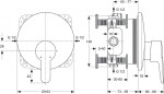 IDEAL STANDARD - Connect Blue Páková sprchová baterie pod omítku, chrom A5801AA