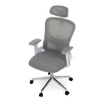 Kancelářská židle, houpací mechanismus, šedá, KA-K2031 GREY