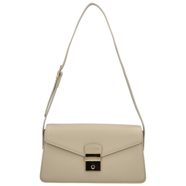 Módní dámská koženková kabelka na rameno Anisi, béžová