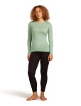 Dámské merino tričko s dlouhým rukávem ICEBREAKER Wmns 200 Oasis LS Crewe, Seaglass velikost: XS