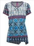 CRAZY Woman T-Shirt Aloha, Shibori velikost: XS