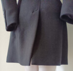 Dámský kabát na knoflíky M49032 - Riverine černá 40