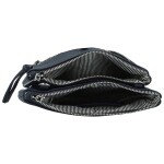 Trendy dámská koženková crossbody kabelka MaxFly Silverio, tmavě modrá