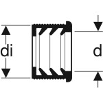 GEBERIT - Příslušenství Manžeta d 50 mm/di 57 mm 152.693.00.1