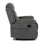 Polohovací křeslo, šedá, látka, TV-4086 GREY2