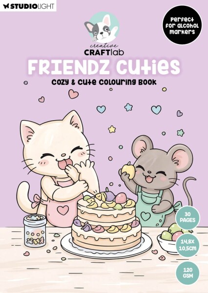 Friendz Cuties , antistresové omalovánky, Studio Light