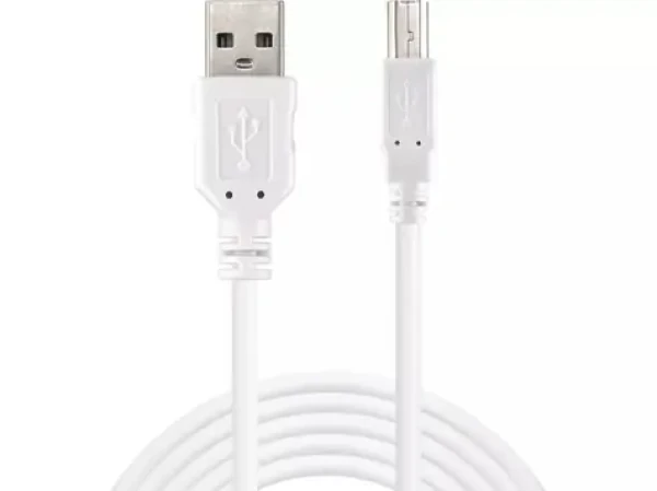 Sandberg USB 2.0 A-B male 1.8 m bílá / kabel USB-A na USB-B