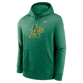 Nike Pánská mikina Oakland Athletics MLB Cooperstown Logo Club Fleece Hoodie Velikost: XL