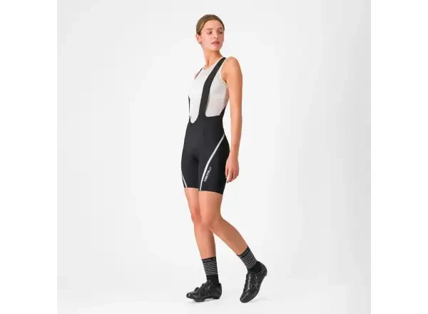 Castelli Velocissima 3 BIB dámské black /silver - Castelli Velocissima 3 dámské kraťasy s laclem Black/Silver vel. S