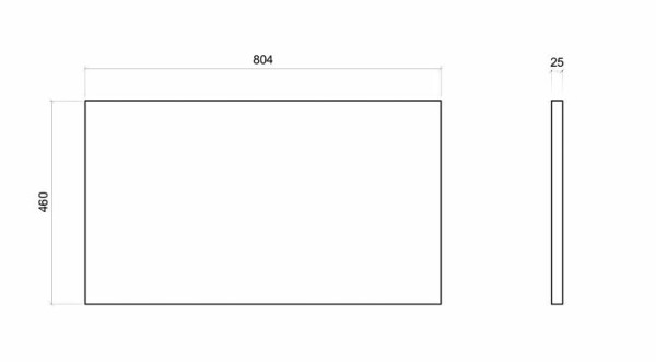 COMAD - Deska 80cm OAK COAST EVOKE 5907611656716