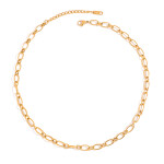 ELENYS Bold Chain – pozlacený náhrdelník 18K žluté zlato Délka: 40+5 cm / max. 45 cm