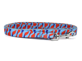 Geo modro-červené vodítko pro psa Barva: Modro-červená, Délka vodítka: 150 cm