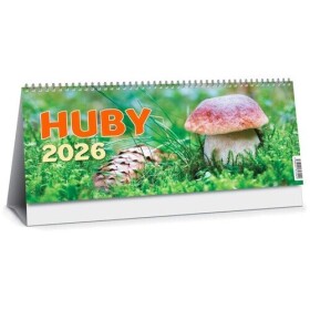 Huby 2026 - stolový kalendár