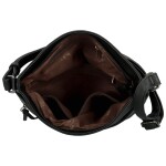 Trendy dámská koženková crossbody kabelka Hazel, černá