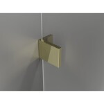 MEXEN/S - Lunar-F sprchový kout skládací dveře levá 100 x 90, transparent, zlato 836-100-090-50-00-L