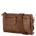 Stylová dámská crossbody kabelka Dina, hnědá