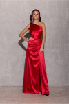 Dlouhé šaty SUK0461 červené - Roco Fashion 36
