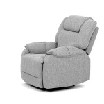 Relaxační křeslo, šedá látka, TV-4088 SIL2