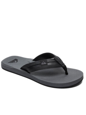 Quiksilver CARVER SQUISH BLACK/GREY/BLACK pánské žabky - 41EUR