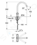 GROHE - Costa Dřezová jednootvorová baterie, chrom 31831001