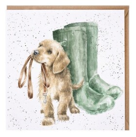 Přání Wrendale Designs Hopeful, 15x15 cm - Labrador