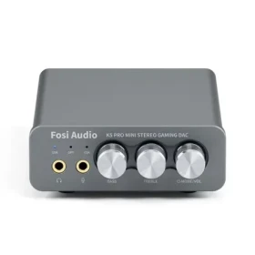 Fosi Audio K5 Pro / Sluchátkový zesilovač/DAC / 3.5mm jack / OPT / COAX / RCA (6976136960188)