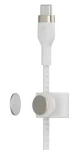 Belkin BOOST CHARGE Pro Flex / Kabel / USB-C na Lightning / Silikonový (CAA011BT2MWH)