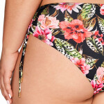 Spodní díl plavek 218/2 Floral - AVA černá XL