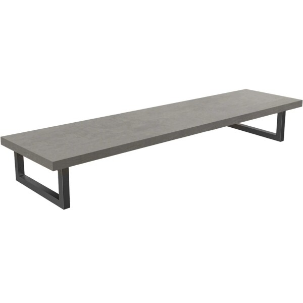 CERANO Deska pod umyvadlo Navira Pro + 2+1 podpěrná konzole - betonově šedá - 160x46x3,6 cm - 6061160